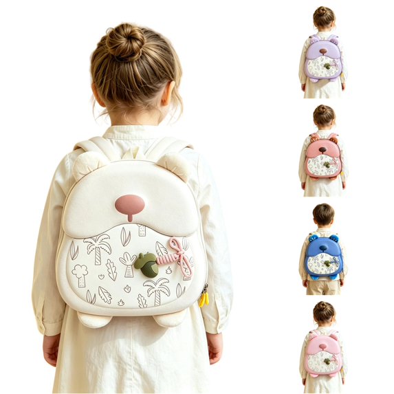 WAYUTE Kids Backpack Back to School Adorable Animal Design Backpacks for Toddler Lightweight Cute Kindergarten Preschool Daypack Durable Bookbag Casual School Activities