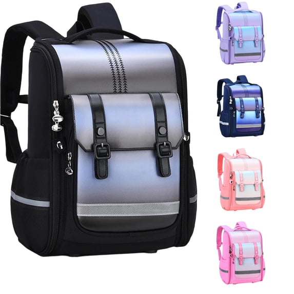 WAYUTE Kids Backpack Back to School Large Capacity Backpacks Kindergarten Preschool Pacthwork Color Waterproof Fashion Bookbag Casual Outdoor Travel
