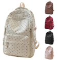 thumbnail image 1 of WAYUTE Kids Backpack Children Large Capacity Back to School Backpack Polka Dot Print Compartment and Zip Up Design Lightweight Bookbag Casual School Activities, 1 of 6