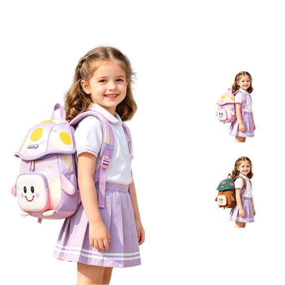 WAYUTE Kids Backpack Cute Cartoon Shape Back to School Backpack for Kindergarten Preschool Lightweight Toddler Bookbag Casual School Activities