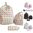 thumbnail image 1 of WAYUTE Kids Backpack Lightweight Floral Bow 3 Pcs Backpack Set for Spacious Everyday Use with Comfortable Straps for Commuting Bookbag Casual Outdoor Travel, 1 of 7