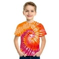 thumbnail image 1 of WAYUTE Kids Toddler Girls Boys Shirts Tie Dye Short Sleeve Stylish Printed Tee Top Holiday Lightweight Casual School, 1 of 2