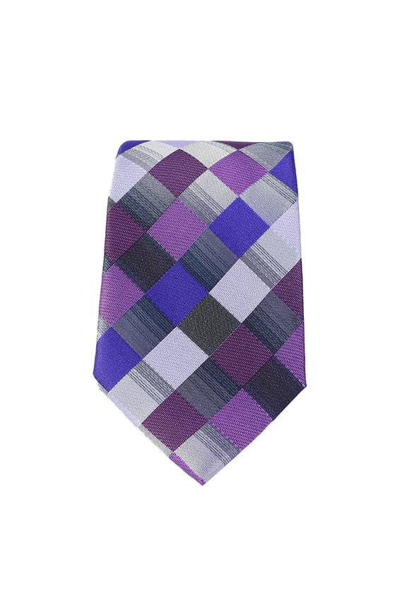 Men's Plaid Necktie Classic Checkered Pattern Formal Jacquard Tie for Wedding Business Graduation Fashion Accessories