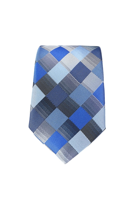 Men's Plaid Necktie Classic Checkered Pattern Formal Jacquard Tie for Wedding Business Graduation Fashion Accessories