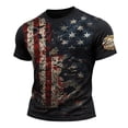 thumbnail image 1 of WAYUTE Mens 250 Anniversary USA Shirt National Flag Full Graphic Comfortable Loose Celebrations Tee Independence Day T Shirts, 1 of 3