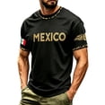thumbnail image 1 of WAYUTE Mens Mexico Soccer Tshirt Crew Neck Short Sleeve Football T Shirts for Man National Flag Colors Graphic Casual Breathable Sporty Tee Top,Dark Gray,2XL, 1 of 5
