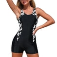 thumbnail image 1 of WAYUTE One Piece Swimsuit Women Athletic Full Coverage Backless Design with Built In Boy Shorts Tummy Control Bathing Suit, 1 of 7