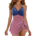 thumbnail image 1 of WAYUTE One Piece Swimsuit Women Back Swimsuit Slim Rash Guard Monokini with High Cut Legs Tummy Control Bathing Suit, 1 of 5