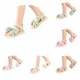 thumbnail image 1 of WAYUTE Sandals for Girls Slip On Soft Sole and Grip Bow Design Hook and Loop Open Toe Cute Princess Shoes for Casual Summer Beachwear,Green,4 Y-5 Y, 1 of 5