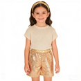 thumbnail image 1 of WAYUTE Sequin Hot Pants for Girls Glam Party Outfit Summer Scale Design Elastic Waist Playful Stage Performance Holiday Shorts, 1 of 3