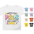 thumbnail image 1 of WAYUTE Shirts for Girls Short Sleeve Cartoon Print Round Neck Tees Shirt for Kids Back To School Outfits Summer Fall Daily Wear Casual Outdoor Tshirts,White, 1 of 4