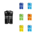 thumbnail image 1 of WAYUTE Shirts for Boys Solid Color Sleeveless Zipper Mesh Vest for Kids Youth Service Activity Reflective Top with Pockets Casual Summer, 1 of 7