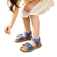 thumbnail image 1 of WAYUTE Shoes for Girls Fashionable Strap Flat Sole Shoes Hook and Loop Beach Shoes for Big Kids and Youth Walking Summer Outdoor, 1 of 5