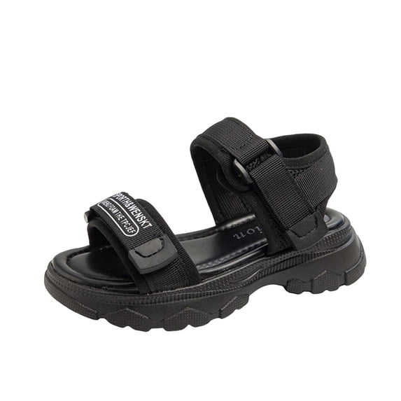 WAYUTE Shoes for Girls Thick Sole with Hook and Loop Straps Walking Shoes for Kids Everyday Play and Beach Adventures Summer Outdoor