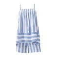 thumbnail image 1 of WAYUTE Short Sets Women 2 Piece Outfits Striped Sleeveless Backless Ruffle Shorts Set Casual Elastic Waist Comfortable Summer Outfit, 1 of 2