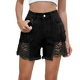 thumbnail image 1 of WAYUTE Shorts for Women Jorts Baggy Jean Shorts Casual High Waist Straight Leg Long Denim Shorts Streetwear, 1 of 8