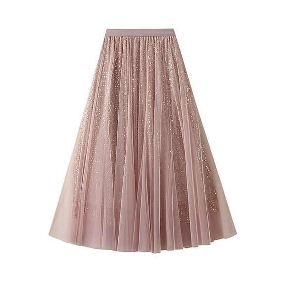 WAYUTE Skirts for Women Long Rainbow A Line Tutu Skirts Tiered Skirt Petticoat Comfortable Slim Fit Stretchy Casual Outdoor Activities Holiday Skirt