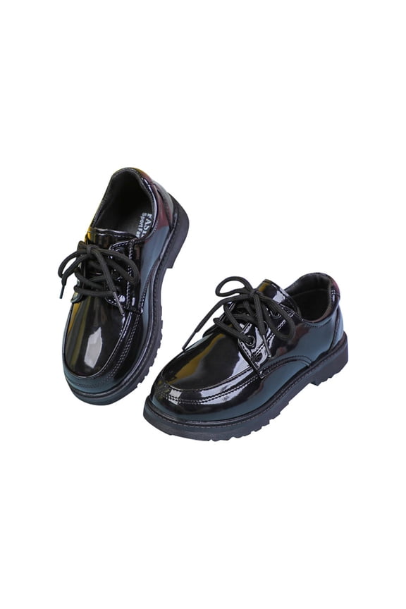 Sneakers for Boys Classic Comfort Wingtip Lace Up Dress Shoes for Kids Stylish Wedding Formal Party Casual Daily Wear