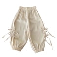 thumbnail image 1 of WAYUTE Stylish Girls Cargo Jogger Pants Tapered Ankle Bottoms for Toddler and Kids Playwear Comfortable Casual Outings, 1 of 4