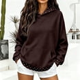 thumbnail image 1 of WAYUTE Sweatshirts for Women Oversized Hoodie Polka Dot Long Sleeve Pullover Hooded Sweatshirt with Pocket Loose Fit Fall Outfits Casual Daily Wear, 1 of 4