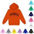 thumbnail image 1 of WAYUTE Sweatshirts for Girls Child City Letter Printed Long Sleeve Graphic Hoodies Loose Comfort Fashion Fall Winter Casual Holiday,Orange,Size 90, 1 of 4