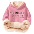 thumbnail image 1 of WAYUTE Sweatshirts for Girls Long Sleeve Prints Cozy Hooded Sweatshirt for Playful Soft and Warm Pullover Top Casual Winter Outerwear, 1 of 5