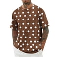 thumbnail image 1 of WAYUTE T Shirts for Men Short Sleeve Crewneck Polka Dot Pattern Loose Tee Top for Versatile Fashion Clothes Daily Wear Summer Outdoor Tshirts, 1 of 5