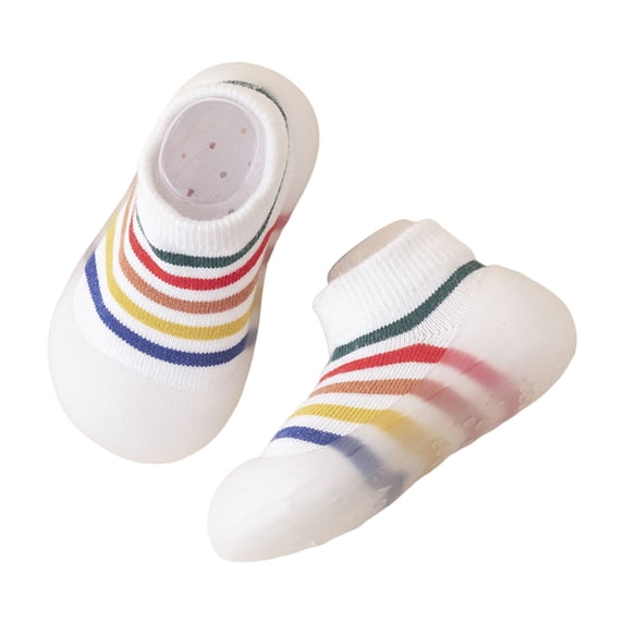 WAYUTE Toddler Girl Shoes Baby Sneakers Color Block Comfortable Non Soft Rubber Children Floor Socks Shoes Casual Outdoor