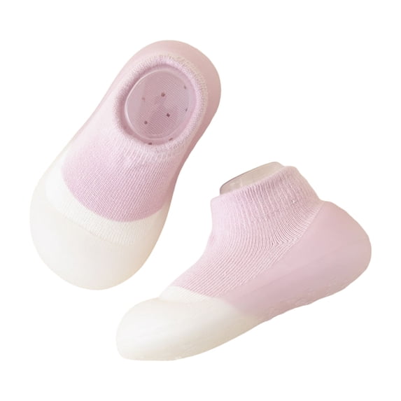 WAYUTE Toddler Girl Shoes Baby Sneakers Color Block Comfortable Non Soft Rubber Children Floor Socks Shoes Casual Outdoor