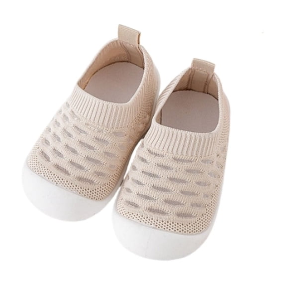 WAYUTE Toddler Girl Shoes Baby Hollow Design Breathable First Walking Soft Sole Non Socks Floor Shoes Casual Outdoor