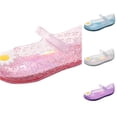 thumbnail image 1 of WAYUTE Toddler Kids Princess Shoes for Girls Birthday Jelly Sandals Glitter Dress Shoes for Casual Party Wedding,Red,4.5-5 Years, 1 of 5
