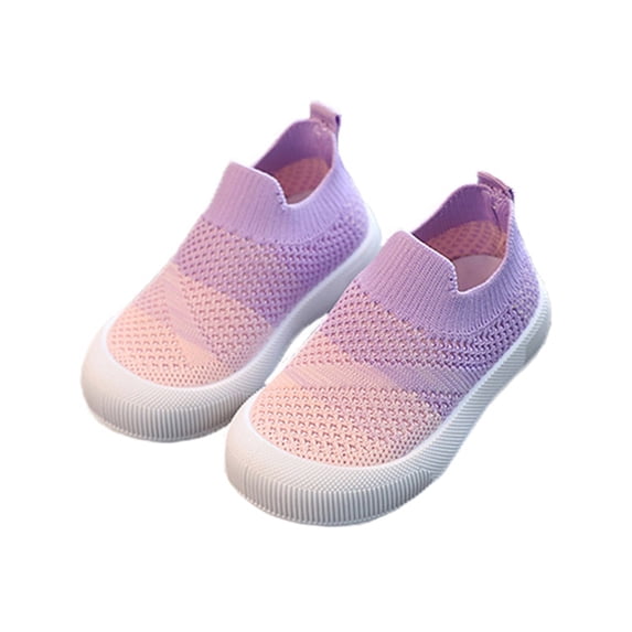 WAYUTE Toddler Shoes Cute Mesh Gradient Color Non Lightweight First Walking Sneakers Casual Daily Wear