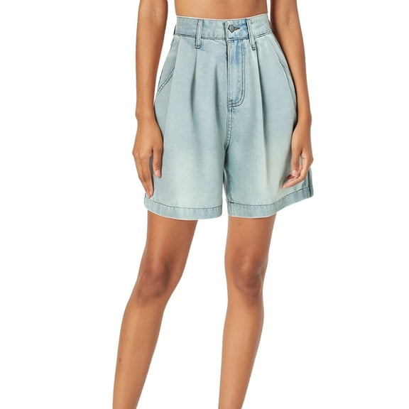 WAYUTE Women Shorts Summer Shorts High Waisted Wide Leg Casual Straight Cut Denim Shorts for Daily Wear Vacation Outing and Dinner