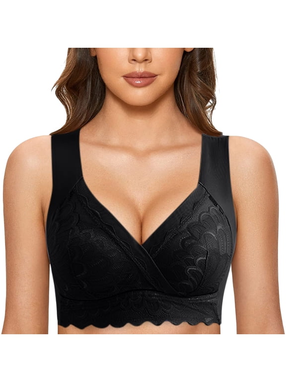 Women's Bras Plus Size Wireless Padded Shapewear Enhancer Control Body Shaper Underwear Push up Seamless Comfort Bra