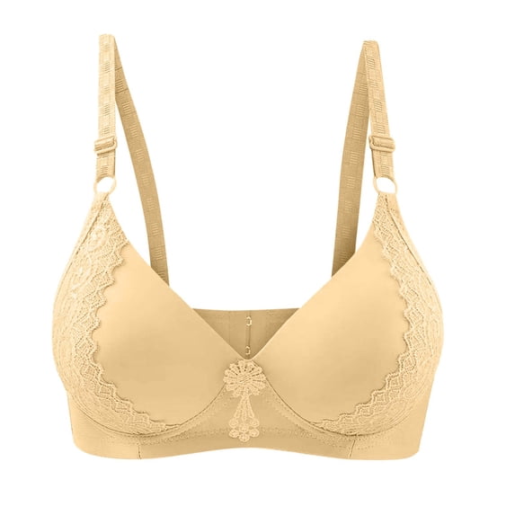 WAYUTE Women's Bras Wirefree Solid Color Comfort Everyday Seamless Unlined Soft Cup Lightweight Support Full Coverage Non Padded Bra