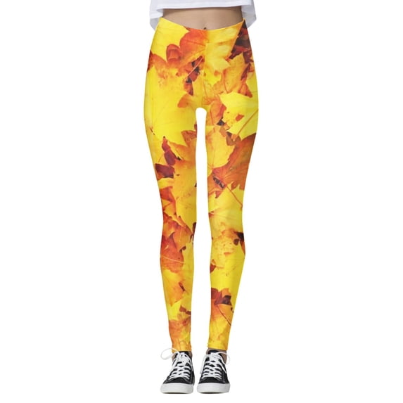 WAYUTE Women's Leggings High Waisted Printed Exercise Training Stretchy Fit Tights for Ladies Gym Fitness XS