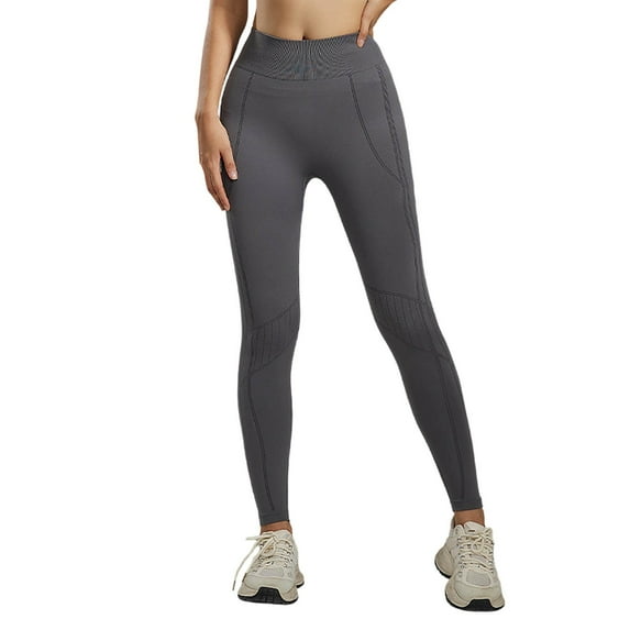 WAYUTE Women's Leggings Tummy Control Seamless for Push up Non See Through Compression Pants Stretchy Fit Daily Wear L