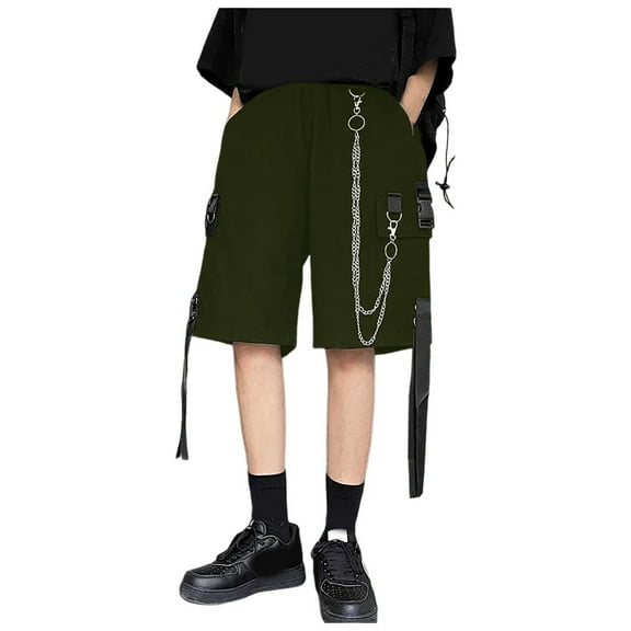 WAYUTE Women's Shorts Cargo Shorts Trend Loose Sports Casual Pants Wide Leg Quarter Pants
