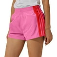 thumbnail image 1 of WAYUTE Women's Shorts Elastic Waist Striped Sports Active Running Joggers Stretchy Casual Fashion Sweatshorts, 1 of 4