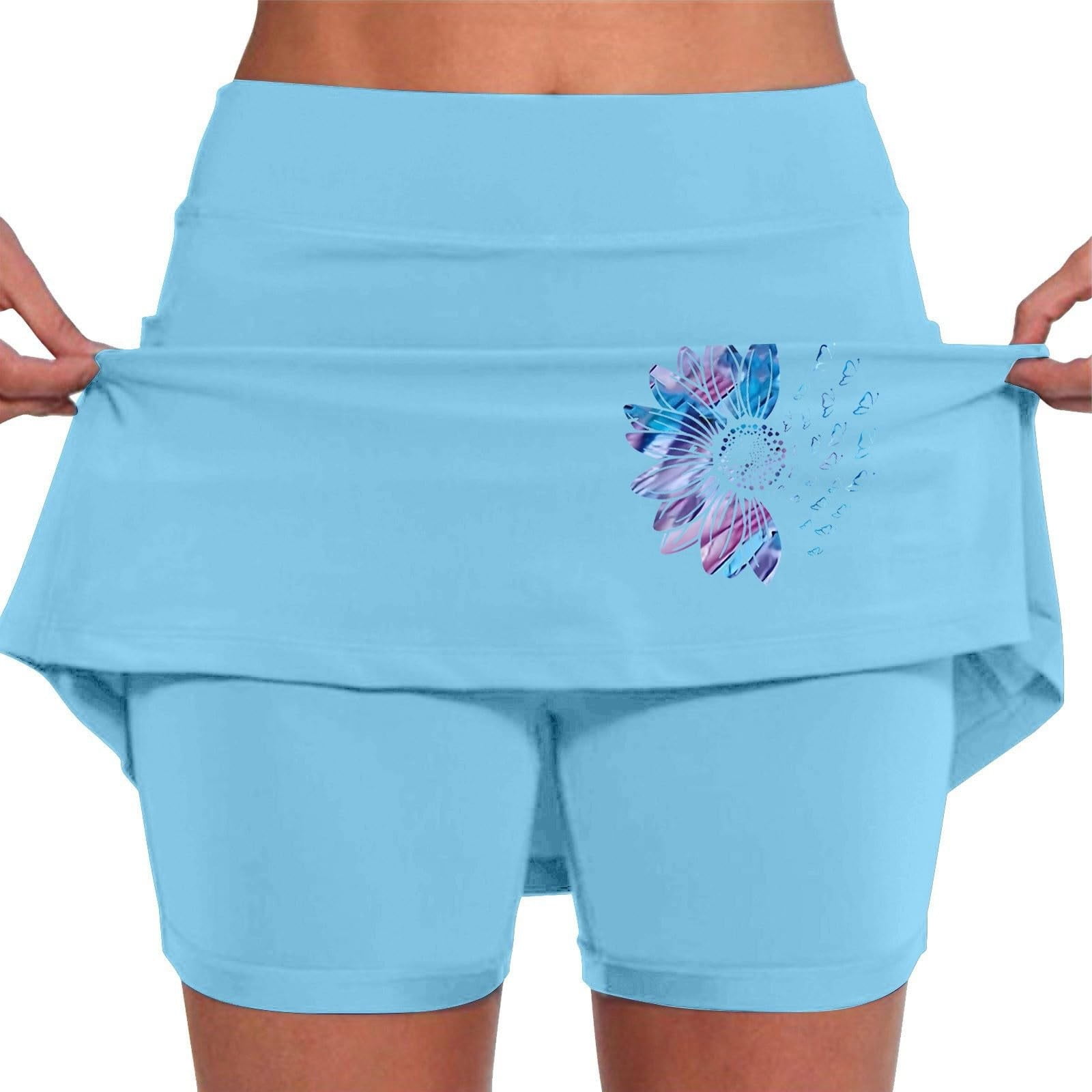 WAYUTE Women's Shorts Skirt with Sports High Waist Tennis Skort with 2 — free download