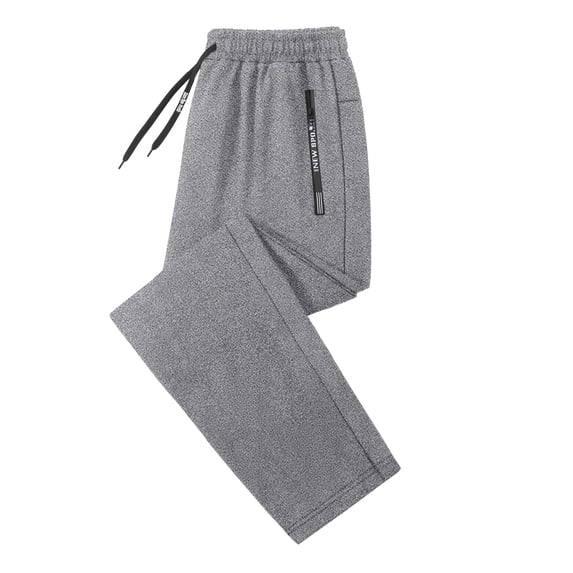 WAYUTE Women's Sweatpants Plus Size Elastic Waist Zipper Pockets Drawstring Straight Leg Loose Solid Athletic Sporty Workout Pants Casual Outdoor,Grey,3XL