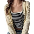 thumbnail image 1 of WAYUTE Women's Tank Tops Striped Sleeveless Camisole Casual Layering Staple Comfortable Soft Summer Versatile Outdoor Basic Top, 1 of 5