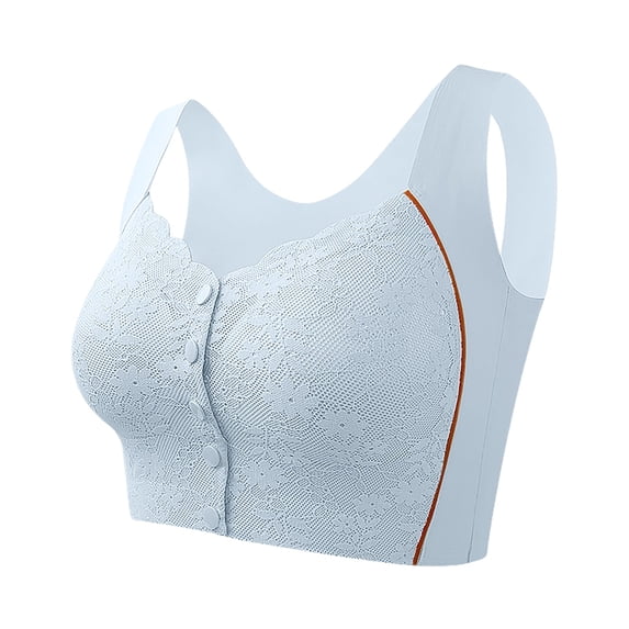 WAYUTE Womens Bras Front Buttoned Stretch Comfortable Everday Bra with Adjustable Shoulder Straps Sports Workout Seamless Tank Bra