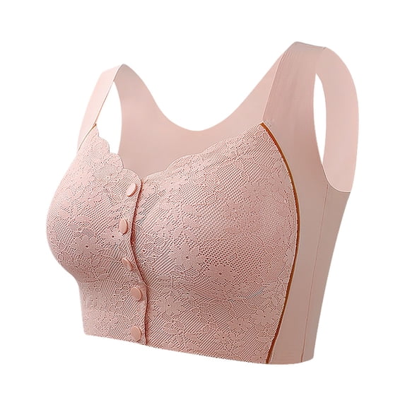 WAYUTE Womens Bras Front Buttoned Stretch Comfortable Everday Bra with Adjustable Shoulder Straps Sports Workout Seamless Tank Bra