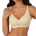 thumbnail image 1 of WAYUTE Womens Bras Supportive Seamless Bralette Lift Push up Non Padded Wire Comfort Everyday Thin Breathable Soft Bra, 1 of 5