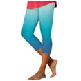 thumbnail image 1 of WAYUTE Womens Leggings Tummy Control Gradient Color Cropped Trousers Casual Summer Beach Stretchy Fit for Daily Wear S, 1 of 4