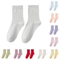 thumbnail image 1 of WAYUTE Womens Mid Calf Socks Bundle Pilling Breathable Wicking Control Solid Color Casual Crew Socks for Women Daily Wear, 1 of 3