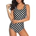 thumbnail image 1 of WAYUTE Womens One Piece Swimsuits Push Up Padded Bikini Training Athletic Sport Shirred Vintage Tummy Control Bathing Suit, 1 of 7
