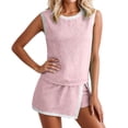 thumbnail image 1 of WAYUTE Womens Sets 2 Piece Outfits Summer Matching Clothing Flowy Sports Athletic Outfits Ribbed Knit Tank Top and Split Lined Skirt, 1 of 6