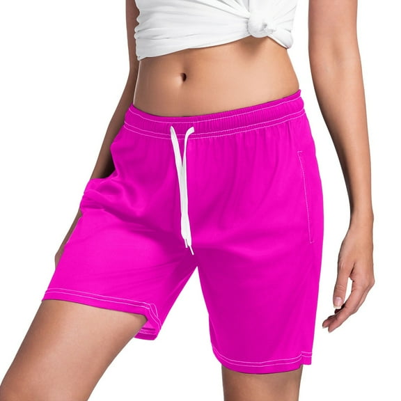 WAYUTE Womens Shorts Fashionable Printed Drawstring Shorts Summer Elastic Waist Casual and Lightweight with Pockets